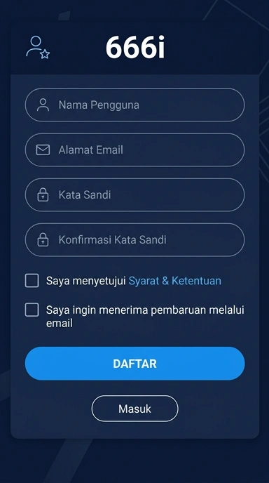 Panduan Registrasi Akun Baru 666i untuk Android