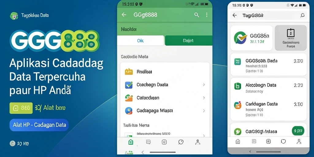 Antarmuka GGG888 yang sederhana dan fungsional untuk Cadangan Data.