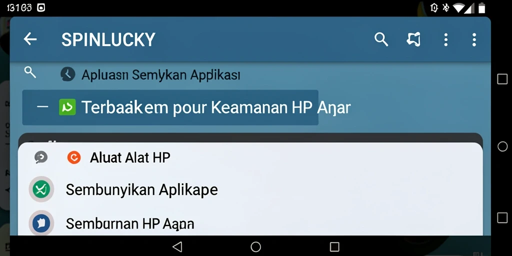 Antarmuka SPINLUCKY yang mudah digunakan untuk menyembunyikan aplikasi.