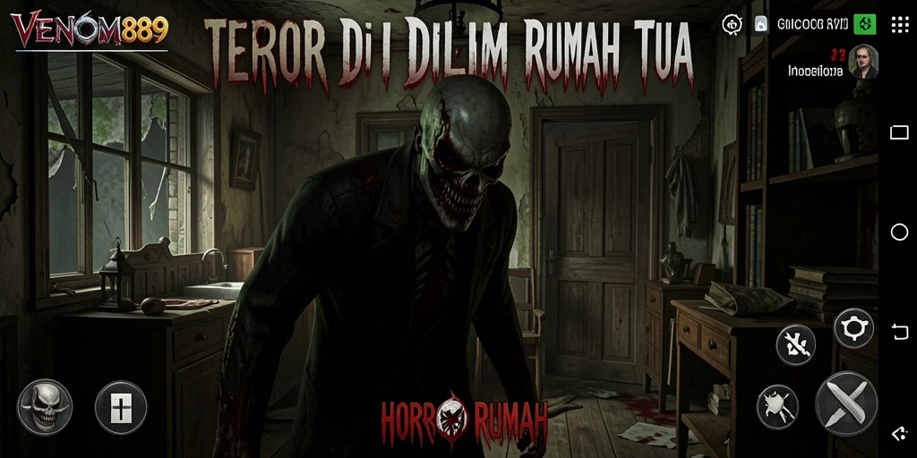 Antarmuka dan suasana misterius di VENOM889.